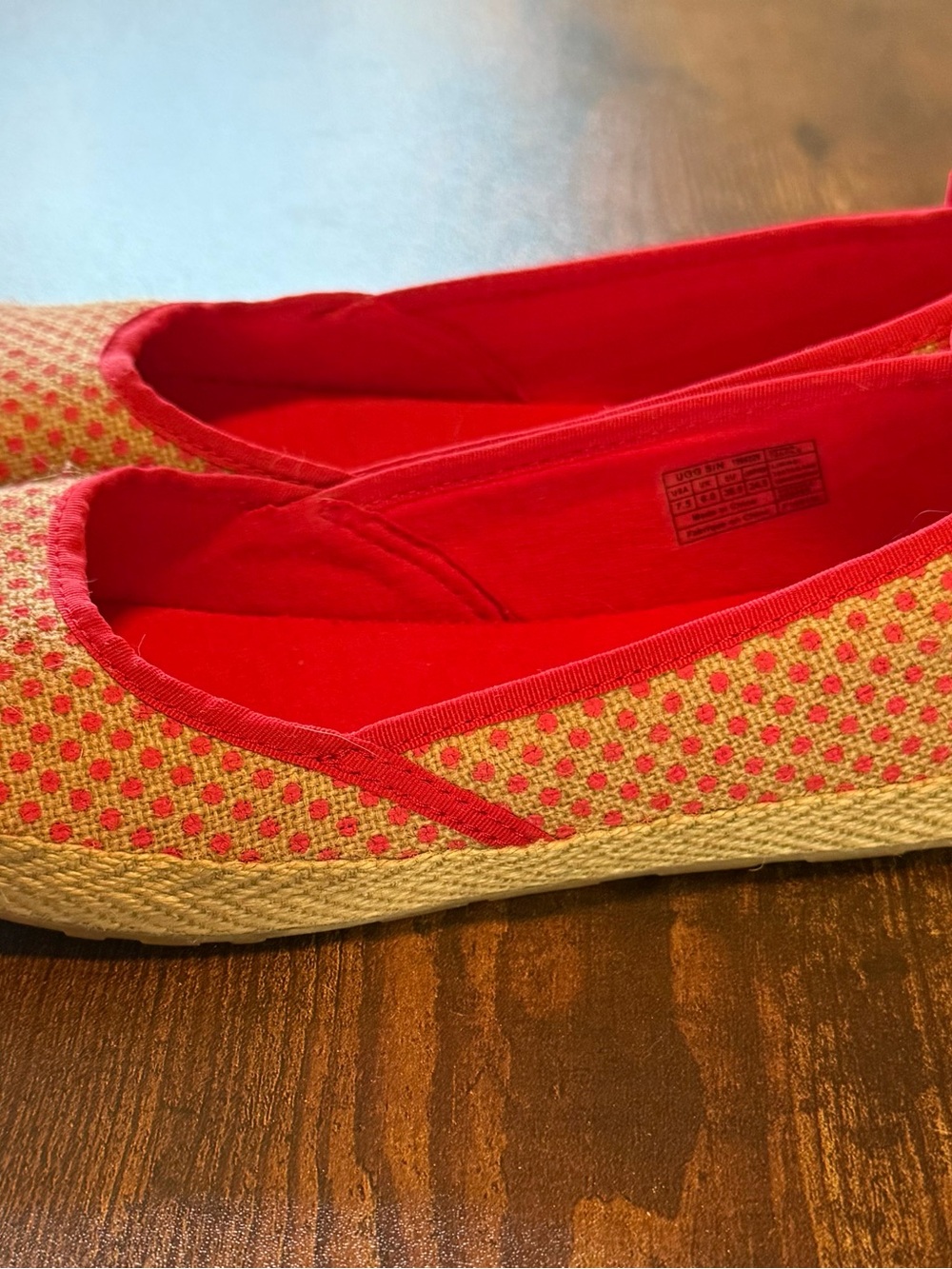 UGG Women's Woven Espadrille Flats with Bright Pink Trim - Picture 2 of 4